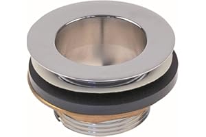 GASTROTEILESHOP Ablaufventil Aussen 70mm Gesamthöhe 41mm Größe 1½' Höhe 41mm Innen 40mm Loch für min. 50mm Mat.: Messing verchromt