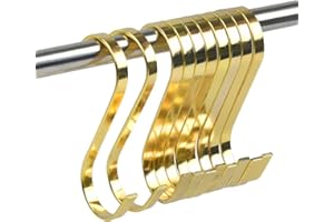 FOROREH 10pcs Crochets de Suspension en Forme de S,Crochets en Métal,Crochets de Suspension en Métal,Crochets Multifonctionnels pour Cuisine,Bureau,Salle de bain,Crochets à Viande,Crochets de Boucher