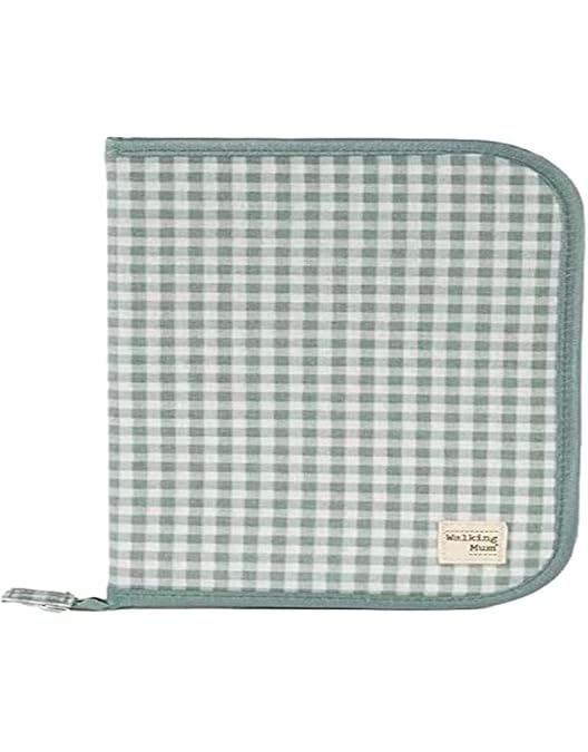 Libro Nascita Walking Mum - Portadocumenti Neonato Verde Con Zip