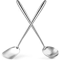 Asiastreetfood – Wok En Acier Au Carbone 26 Cm – Fond Plat Et Poignée En Bois – Utilisable Sur Gaz, Induction Et Vitrocéramique – Prêt à L'emploi, Sans Culottage