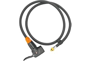 SKS Akcesoria wąż z głowicą Multivalve do sprężarki wyścigowej, czarny, 50 x 2 x 2 cm