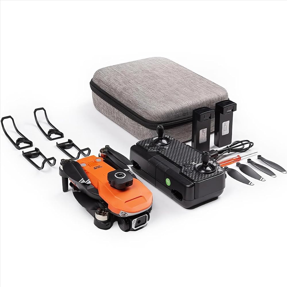 Aden Evo Engel Sensörlü Fpv Android Ios Uyumlu Katlanabilir Taşıma Çantalı Kameralı Drone (2 Bataryalı Set)