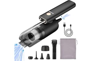 ‎BLONBAR blonbar 3 in 1 Mini Handstaubsauger Kabelloser, 6KPA Auto Staubsauger , 55000U/min Elektrische Staubgebläse, PC Tastatur Reinigung Druckluftspray für Laptop, Vakuumbeutel