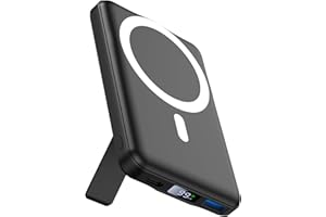 for Magsafe Powerbank, AOGUERBE Magnetische Power Bank 10000mAh, Kabellose Tragbares Ladegerät PD 22,5W Schnellladen mit LED Display für iPhone 17/16/15/14/13/12 Series 16/15/14/13/12 Series