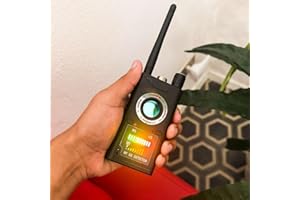 GIDACOM Rilevatore di Telecamere microspie - Scanner di Segnali RF, GPS e Campi Magnetici per Privacy e Sicurezza in Auto, Casa e Ufficio (k18s)