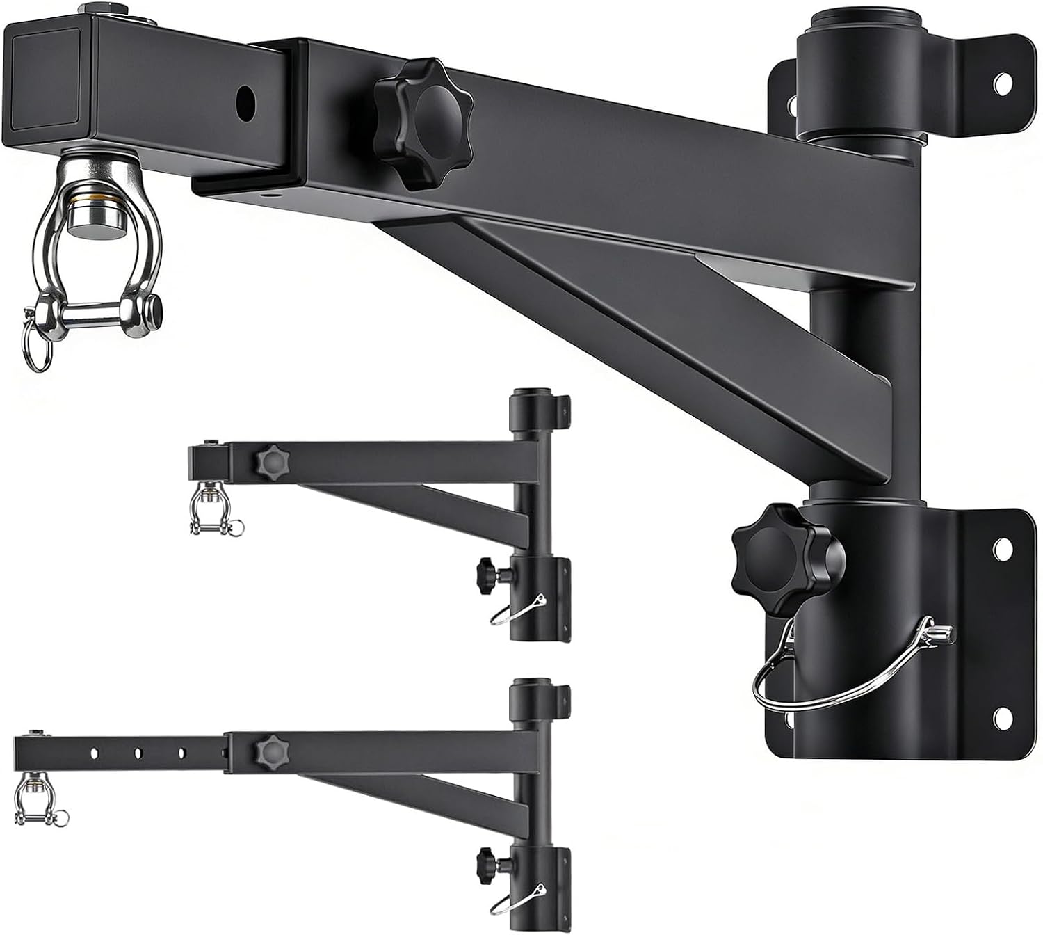 Soporte de pared para saco de boxeo, soporte giratorio de alta resistencia, soporte de pared ajustable para sacos de boxeo, kickboxing y speed bags, regulable de 43 a 63 cm, hasta 113-227 kg