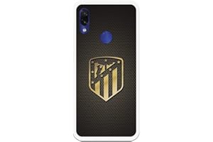 Personalaizer Funda Original Compatible con Xiaomi Redmi Note 7 - Atlético de Madrid Escudo Oro