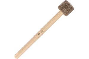 Avanda Schlägel/Klöppel mit mittelhartem Filzkopf Ø 3 zum Anschlagen von Klangschalen und Gongs. 23 cm langer Stiel aus natürlichem Rosenholz. Fertigung ohne Schraube. Für professionelle Ansprüche.