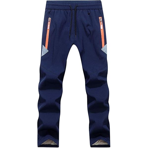 Pantalon Softshell Enfant - Polaire Doublure - Coupe-Vant Anti-Eau - Taille 104-164