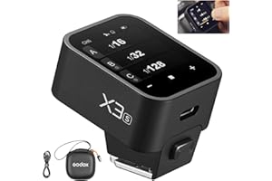 ‎GODOX Godox X3-S bezprzewodowy wyzwalacz lampy błyskowej do kamery Sony, bezprzewodowa 2,4 GHz, funkcja 1/8000S HSS TTL Tcm, wbudowany akumulator, zdalny wyzwalacz lampy błyskowej do Sony