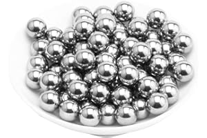 RONGJ Cuscinetti a sfera in acciaio inossidabile, sfere cuscinetti, 50 pz/200 pz, diametro di 6 mm di precisione, diametro industriale sfere di cuscinetto per ruota di moto e bicicletta, 50pcs