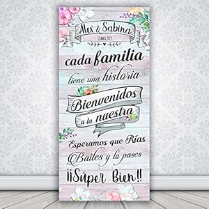 Decoración Boda | Cartel Boda Wedding Love | 70cm x 150cm