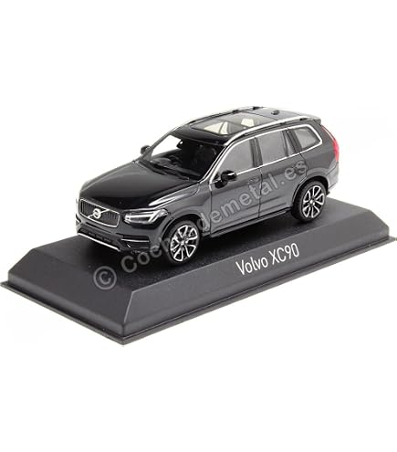 Welly Volvo XC90 SUV Escala 1/34-1/39: Modelo Metálico Color Plata Gris, Puertas Delanteras Abren, 11 Cm
