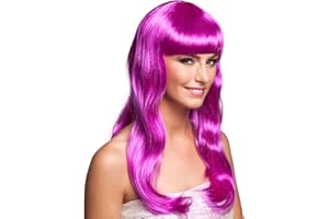 Boland - Parrucca Chique, capelli sintetici lunghi e lisci con frangia, acconciatura, EM, Coppa del Mondo, accessorio, costume, accessori, festa a tema, carnevale