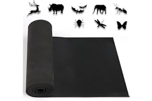 BUERPINKING Eva Foam 5 mm - Mousse EVA au mètre - 40 x 160 cm - Pour cosplay, facile à couper - Pour artisanat, vêtements, bricolage, décoration - Noir