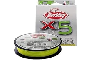 Berkley X5 Braided Fishing Line - Strong 5 Strand Braid Line for Saltwater and Freshwater Fishing