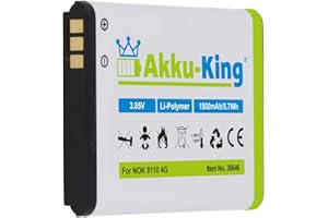 Akku kompatibel mit Nokia 8110 4G 2017, 2720 Flip - ersetzt BV-6A - Li-Ion 1500mAh