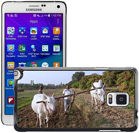 Super Stellar Slim PC Hard Case Cover Skin Armor Shell Protection // M00126092 Ox-Plough Tiller Ox Plough Farmer // Samsung Galaxy Note 4 IV