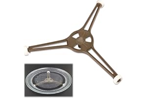 RUMGUG Taca w kształcie trójkąta, uniwersalne trójkątne uchwyty do kuchenek mikrofalowych, uchwyt na tacę mikrofalową uchwyt na płytę obrotową trójkątny pierścień obrotowy uchwyt na ramię przewodnik