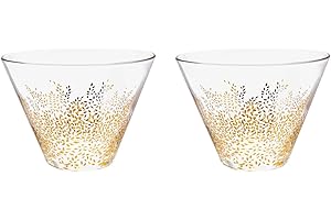 SARA MILLER LONDON Sara Miller SM79261-XD Portmeirion Chelsea Collection Glass Bowls Boxed Set of 2, Porcelain