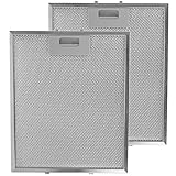Spares2go filtre en maille métallique pour Gorenje hotte de cuisine/ventilateur d'extraction d'air Grille d'aération (lot de 2 filtres, Argent, 300 x 250 mm)