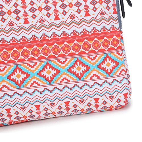 Coodio® ShockProof 30,5-31,8 cm (12-12.5 Zoll) Laptophülle Notebooktasche Schutzhülle Hülle Sleeve Tasche für Apple Das neue MacBook 12 – Bohème Streifen Orange - 5