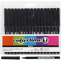 Colortime Doppelmarker, 20 Stück, Verschiedene Farben – Stärke 2,3 + 3,6 Mm