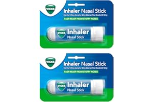 GLATTOL 2 x 0.5ml Menthol Nasal Stick Inhaler Blocked Nose Cold