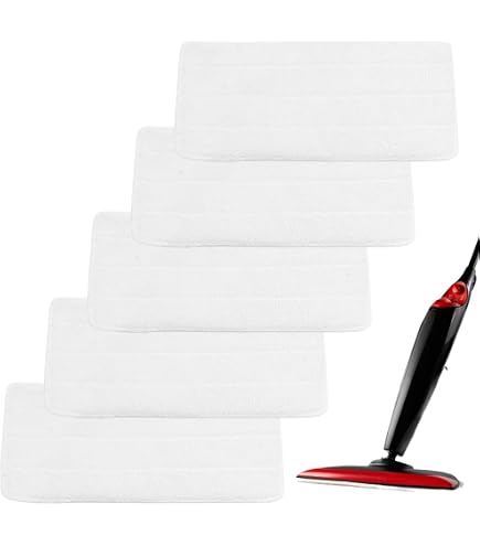 Recharge Microfibre Pour Balai Vapeur Vileda Steam - Pack De 2 - Compatible Officielle - Blanche