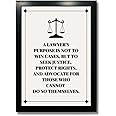 Kagaz Kala - Motivational Funny Quotes - Lawyer Law Poster for Room Office Home - Digital Art Print, A4 Synthetic Frame (Lawyer's Purpose)
