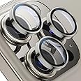 GadgetBite Camera Lens Protector for iPhone 15 Pro 6.1"& iPhone 15 Pro Max 6.7" Tempered Glass Lens Ring Cover Fit for iPhone 15 Pro/iPhone 15 Pro Max (Natural Titanium)
