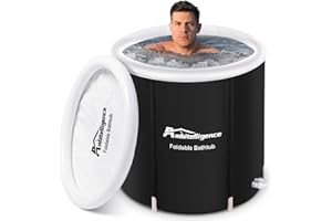 Ambitelligence Recovery-Eiswanne, Faltbare Badewanne für Erwachsene, tragbare Kaltwasser-Therapiewanne für den Außenbereich, Fitness/Reha-Eiswanne für Sportler