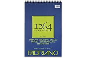 Unbekannt Honsell 19100647 Fabriano Disegno - Bloc de dibujo con espiral (1264, 180 g/m², DIN A3, 50 hojas papel satinado grano medio, sin ácidos, para todas las técnicas secado)