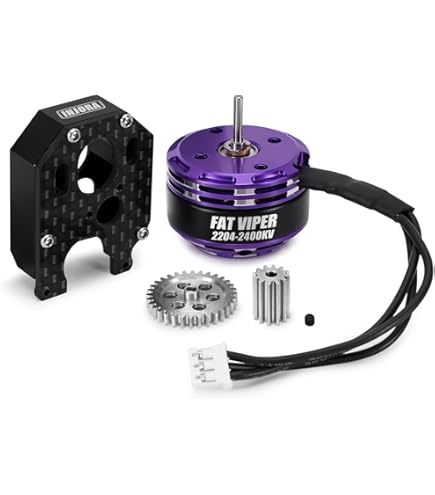 INJORA MBL32 G2 Moteur à patinage extérieur étanche Brushless ESC & 2204 Fat Viper pour 1/24 axial SCX24
