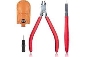 NEWTALL ST-A 3.0 Single Blade Nipper by DSPIAE – Precision Cutter for Gundam, Gunpla & Hobby Kits – Sharp Blade, Ergonomic Handle, Leather Cover