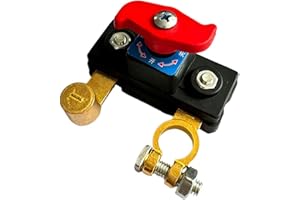 GENERIC Universal Car Battery Disconnect Isolator Cut Off Switch,12-24V Battery Terminal,Anti-Leakage Switch Power Cutoff Car Parts,Power Cut Off Accessories for Car Truck RV Marine Boat ATV Motorcycle
