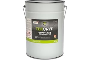 PHIMIITA TekCryl 10 KG - Grey, 5 year guarantee! (YES NOBODY ELSE OFFERS A 5YR WARRANTY), Roof Sealer, Emergency Roof Repair, Fast Fix