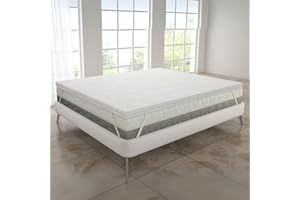 MAXIME MAISON - Topper Viscoelastico (180x190cm) Memory Foam Mattress Topper Topper Colchon Viscoelástico Made in Italy - del Corazón de Italia a Tu Cama: el Topper Que Promete Dulces Sueños