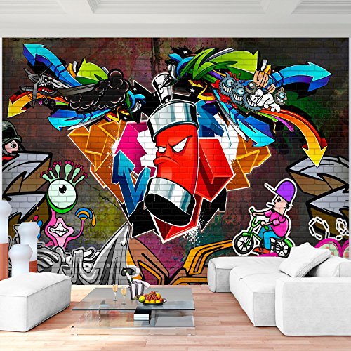 Fototapete Graffiti 308 x 220 cm - Vliestapete - Wandtapete - Vlies Phototapete - Wand - Wandbilder XXL - !!! 100% MADE IN GERMANY !!! Runa Tapete 9063010a