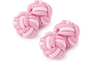 HONEY BEAR Gemelli Uomo/Donna Seta Forma di Nodo in Tessuto per Camicia/Camicetta/Abito,1 Paio