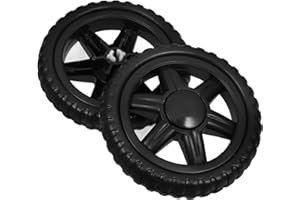 VALICLUD 2 Pièces Lot De Roues Caoutchouc Pour Chariot Roues De Rechange Pour Chariot Utilitaire Accessoires Pour Déplacement Absorption Des Chocs