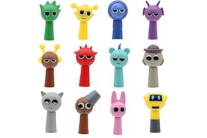 NexaSymphy S-prunki Figures, 12PCS S-prunki Cartoon Figures PVC Colorful Action for Kids, S-prunki Merchandise Model For Fans Kids Adults, Safe, Durable, and Fun Toys (12PCS L)