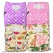 LittleBloom, Reusable Pocket Cloth Nappy, Fastener: Hook-Loop, Set of 4