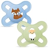 MAM Pacifier, Newborn, 0-2 Months, with Symmetrical, Flat and Flexible | With symmetrical, flat and flexible soft silicone MA