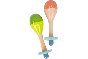 Small Foot Maracas Groovy Beats, instru. Infantil a Partir de 12 Meses, Madera, edu. Musical temprana, 12251