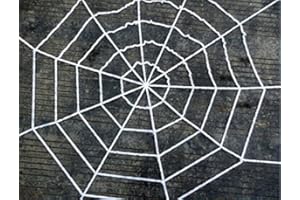 The Rubber Plantation TM 5052726713905 Spider Web Halloween Prop Decoration String Cobweb Party Scene Setter, Unisex-Adult, White, One Size