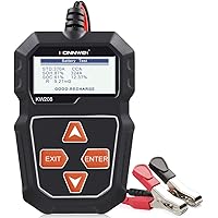 KONNWEI KW208 12V Batterietester, 100-2000 CCA Lasttester KfZ-Lichtmaschinen-Tester Digitaler Auto-Batterie-Analysator Lade-A
