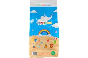 The Playpit Sand -Light Color Natural Sand, Non-Toxic, Soft, Easy to Handle Bags for Children Sandpit, Pets and More… (Large)