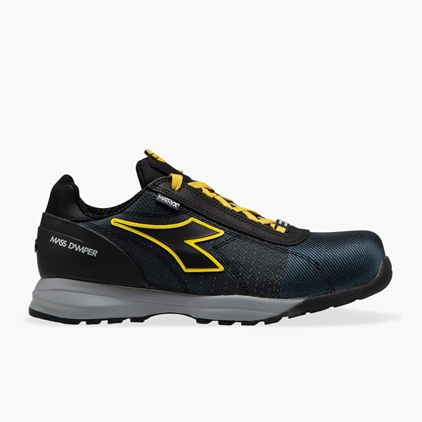 Chaussures Diadora Run Net AIRBOX Mid S3 SRC - Sécurité Semi-Montantes Pour Piste - Cuir/Synthétique - Gris Vent 40 EU