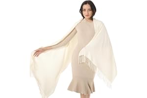 Haleey Womens Scarf Pashmina Shawls and Wraps for Evening Dress Wedding Bridesmaid Birthday Gift